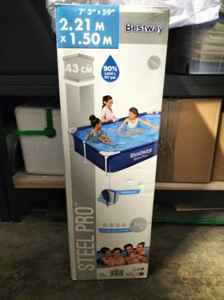 Piscina Bestway Steel Pro 2.21m x 1.50m
