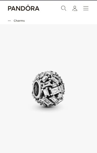 Charm Pandora Elegancia Cincelada/ Hielito