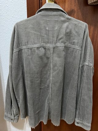Chaqueta de micropana gris Zara