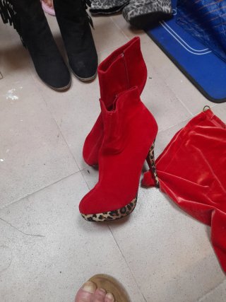 Botines Rojos con Plataforma