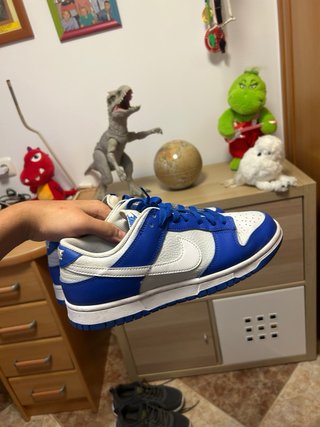 Zapatos Nike Dunk Azul y Blanco Casi Nuevas
