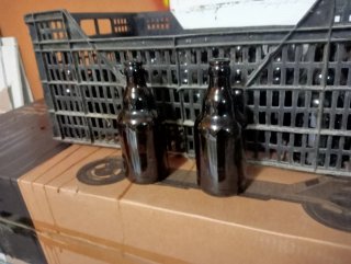 Lote di bottiglie di birra antiche