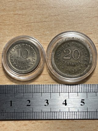 2 Monedas Antiguas Portugal 1920-1921