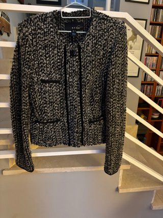 Chaqueta Cheviot Mango Gris Talla M