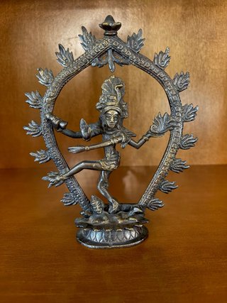Figura Hindú de Bronce Envejecido