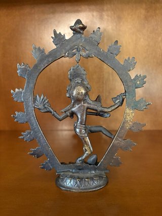 Figura Hindú de Bronce Envejecido