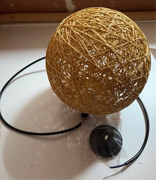 Lámpara de Techo de Ratán