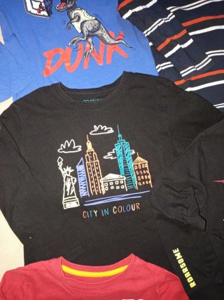 Lote 8 Camisetas Niño 4-5 Años Primark