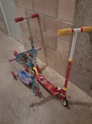 3 Patinetes Infantiles (Frozen y Minnie)