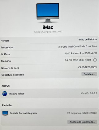 iMac 27 Retina 5K (2020) i5 24GB RAM