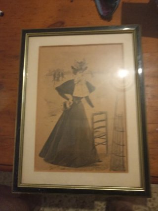 Lámina antigua del siglo XIX