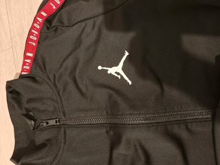 Sudadera Jordan Negra con Cremallera