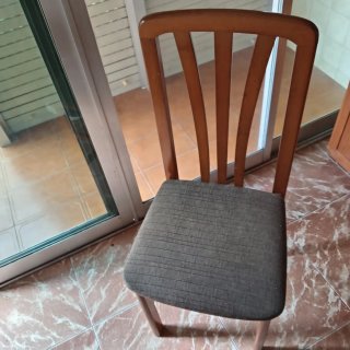 Set de 6 sillas de madera