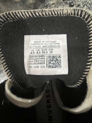 Zapatillas Converse All Star Piel Gris