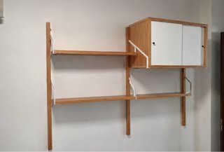 Estantería con armario Svalnas IKEA