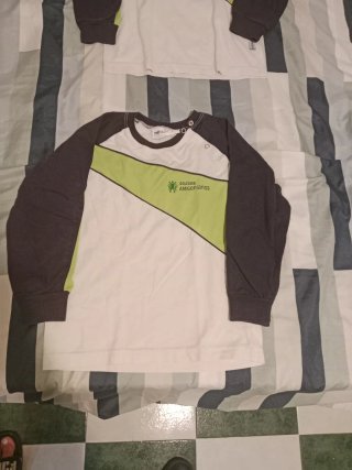 3 Camisetas Manga Larga Uniforme EPLA Talla 4
