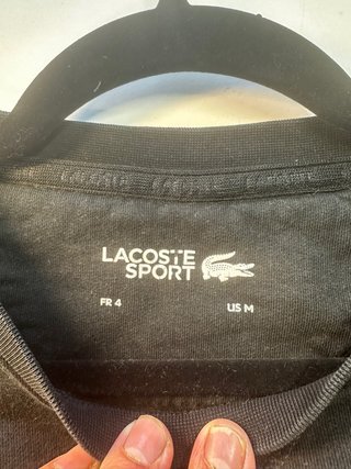 Sudadera Lacoste Sport Negra y Gris