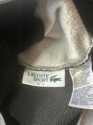 Sudadera Lacoste Sport Negra y Gris