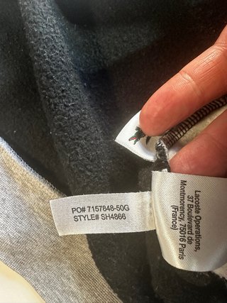 Sudadera Lacoste Sport Negra y Gris