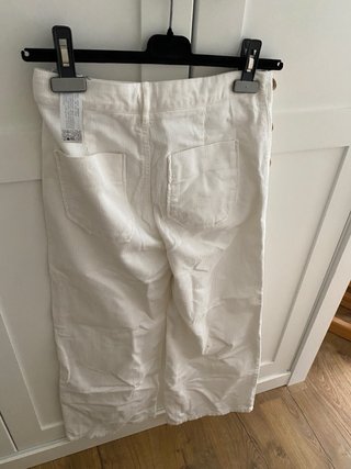 Pantalón de pana blanco