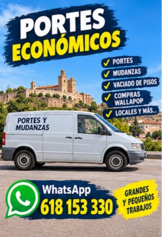 ​ MUDANZAS Y PORTES LOW COST DESDE 25€