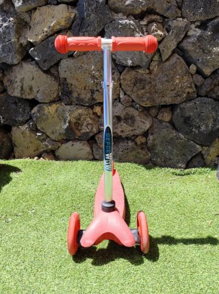 Patinete infantil 3 ruedas rojo