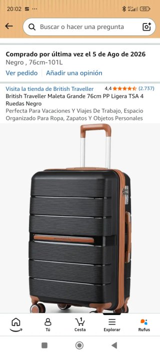 Maleta British Traveller 101L Negra