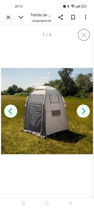 Tienda cocina camping