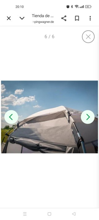Tienda cocina camping