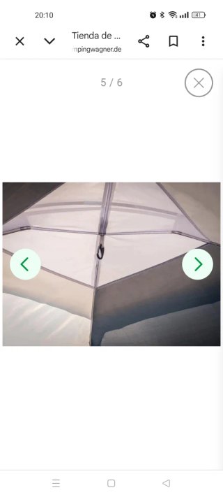 Tienda cocina camping