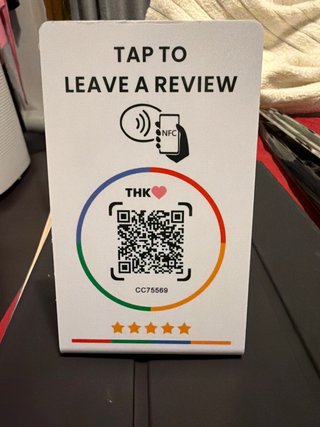 Placa NFC y QR para Reseñas de Google