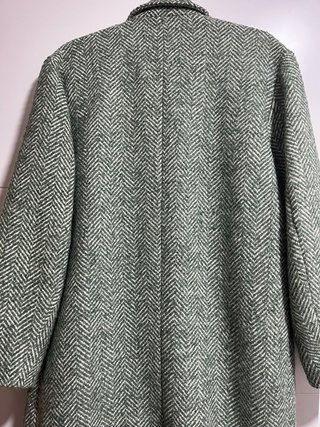 Abrigo Pepe Jeans Verde y Blanco Talla S