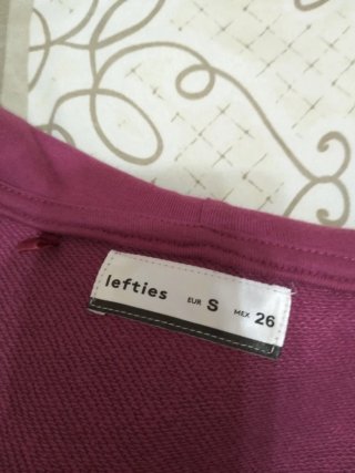 Sudadera capucha Lefties Rosa, Talla S