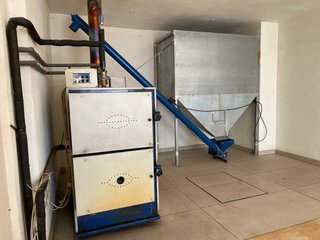 Sinfin y  tolva para caldera biomasa