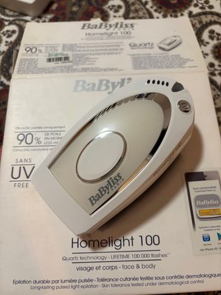 Depiladora Luz Pulsada BaByliss Homelight 100