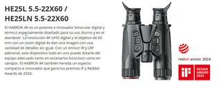 Hikmicro Habrok 4K HE25L Binocular Térmico