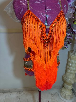 Vestido de Baile Deportivo Naranja