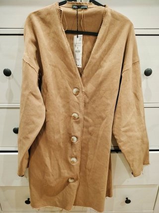 Vestido/Chaqueta Zara Beige Talla M