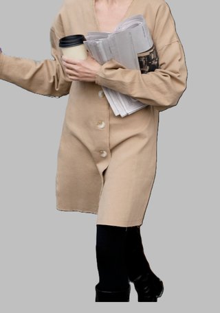 Vestido/Chaqueta Zara Beige Talla M