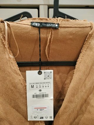 Vestido/Chaqueta Zara Beige Talla M