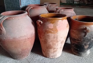 Set de 6 Tinajas de Terracota.