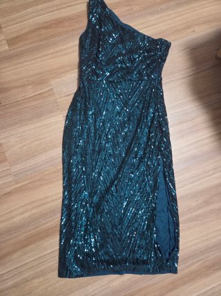 Vestido midi de lentejuelas