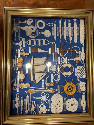 Cuadro Náutico con decoración Nudos Marinos