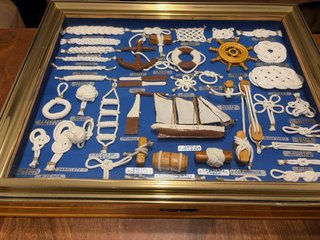 Cuadro Náutico con decoración Nudos Marinos