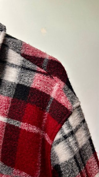 Chaqueta roja de punto oversize mujer Talla S