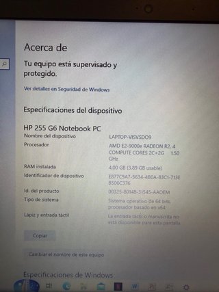 Portátil HP Gris