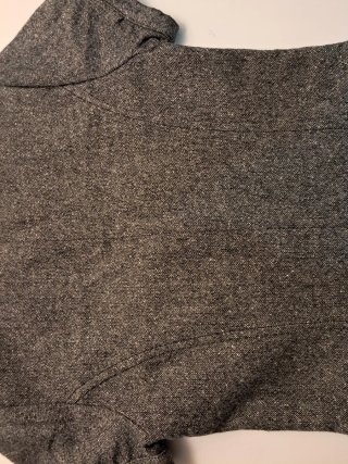 Vestido Gris Blanco Talla S