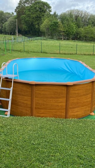 Piscina desmontable con depuradora de arena