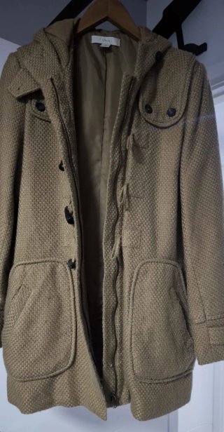 Abrigo de paño Sfera beige