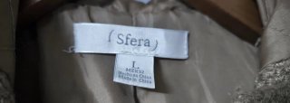 Abrigo de paño Sfera beige